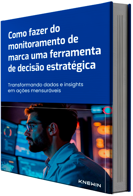 Capa do e-book Como fazer do monitoramento de marca uma ferramenta de decisão estratégica